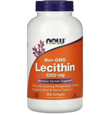 Лецитин соєвий  Now Foods Lecithin 1200 мг 200 гел капс