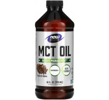 Масло МСТ для похудения Now Foods MCT Oil  473 мл шоколадный мокко
