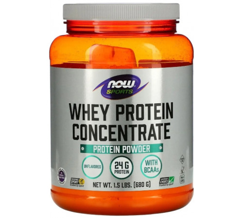Сироватковий протеїн концентрат Now Foods Sports Whey Protein Concentrate 680  г без смаку