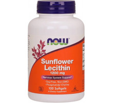 Подсолнечный лецитин Now Foods Sunflower Lecithin 1200 мг 100 гел капс