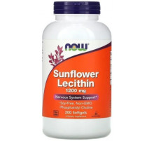 Лецитин подсолнечный Now Foods Sunflower Lecithin 1200 мг 200 капсул