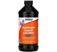 Соняшниковий лецитин рідкий Now Foods Lecithin 473 мл