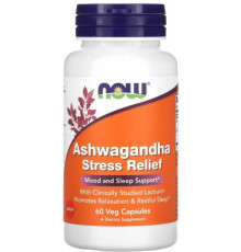 Ашвагандха Now Foods  Ashwagandha Stress Relief 60 вег капс