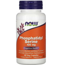 Фосфатидилсерін Now Foods Phosphatidyl Serine 100 мг 60 вег капс