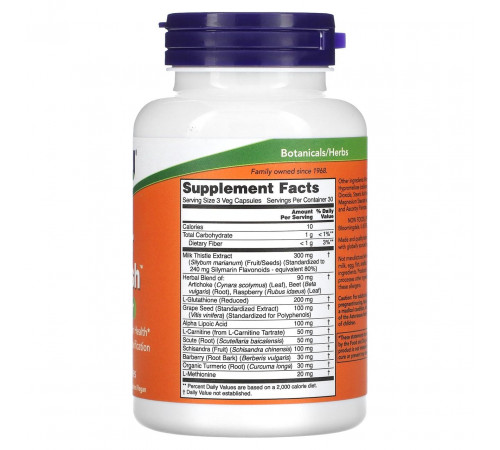 Підтримка печінки Now Foods Liver Refresh 90 капсул