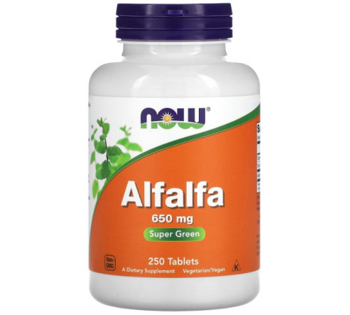 Люцерна Now Foods Alfalfa 650 мг 250 таблеток