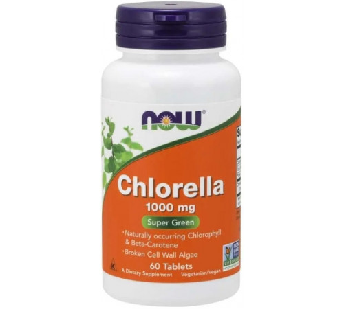Хлорела Now Foods Chlorella 1000 мг 60 таб