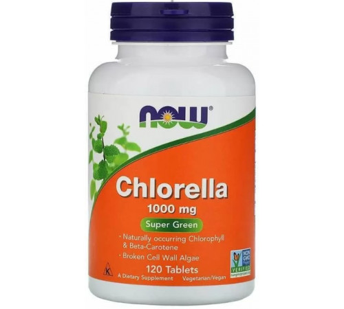 Хлорелла Now Foods Chlorella 1000 мг 120 таблеток