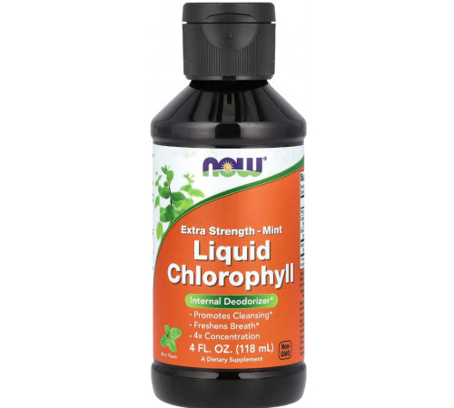 Хлорофіл рідкий NOW Foods Liquid Chlorophyll смак м'яти 118 мл