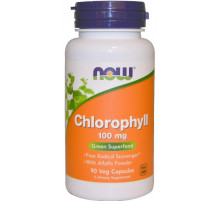 Хлорофилл от запаха изо рта Now Foods Chlorophyll 100 мг 90 вег капс