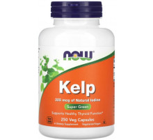 Ламинария Now Foods Kelp 250 вегетарианских капсул