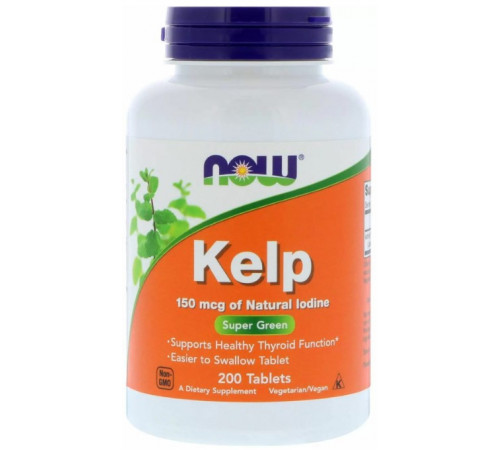 Ламінарія Now Foods Kelp 150 мкг 200 таблеток