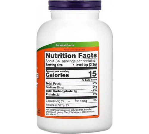 Спіруліна водорості Now Foods Spirulina 113 гр