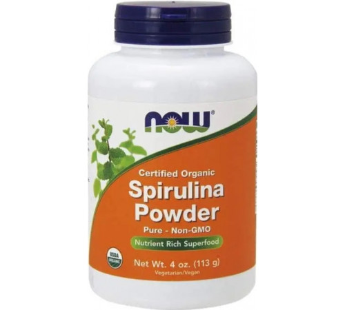 Спіруліна водорості Now Foods Spirulina 113 гр