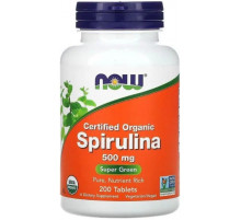 Спіруліна Now Foods Spirulina 500 мг 200 таб