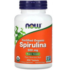 Спирулина Now Foods Spirulina 500 мг 200 таб