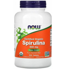 Спирулина Now Foods Spirulina 500 мг 500 таблеток