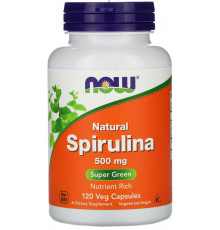 Спирулина натуральная 500мг Now Foods Spirulina 120 капс