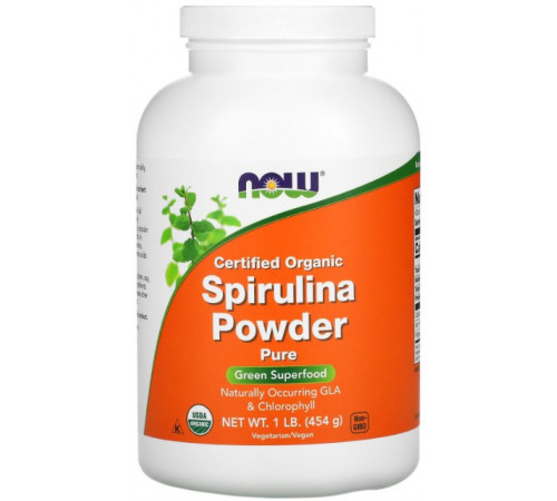 Спирулина Now Foods Spirulina 454 грамм
