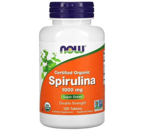 Спирулина Now Foods Spirulina 1000 мг 120 таб