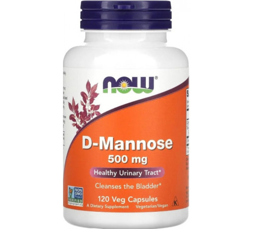 D-манноза Now Foods D-Mannose 500 мг 120 капс