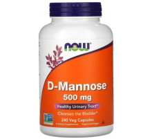 D-манноза для здоров'я сечових шляхів Now Foods D-Mannose 500 мг 240 вег капс
