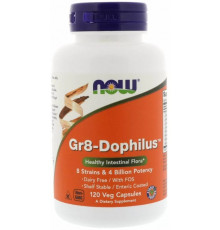 Пробіотики Now Foods Gr8-Dophilus 120 вегетарианских капсул