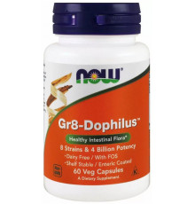 Пробіотики для травлення Now Foods Gr8-Dophilus 60 вег капсул