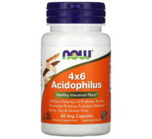 Пробіотики Now Foods Acidophilus 4x6 60 рослинних капсул