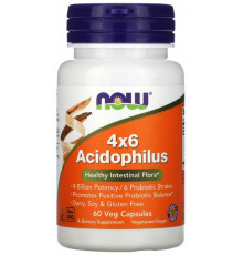 Пробіотики Now Foods Acidophilus 4x6 60 рослинних капсул