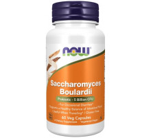 Сахароміцети Буларді (пробіотики) Now Foods Saccharomyces Boulardii 5 млрд. КОЕ 60 вег капс