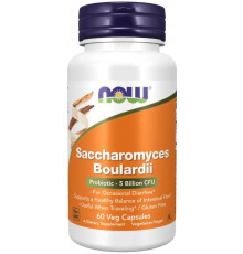Сахароміцети Буларді (пробіотики) Now Foods Saccharomyces Boulardii 5 млрд. КОЕ 60 вег капс