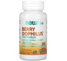Пробиотики для детей Now Foods Berry Dophilus 2 млрд КОЕ 60 жев таблеток Ягоды