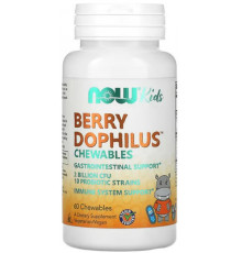 Пробиотики для детей Now Foods Berry Dophilus 2 млрд КОЕ 60 жев таблеток Ягоды