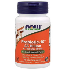 Пробіотик-10 Now Foods  Probiotic 25 млрд КОЕ 30 капс