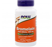 Бромелайн Now Foods Bromelain 500 мг 60 вег капс