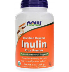 Інулін органічний Клітковина Now Foods Inulin 227 г