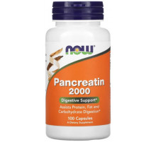 Панкреатин для травлення Now Foods Pancreatin 2000 мг 100 капсул