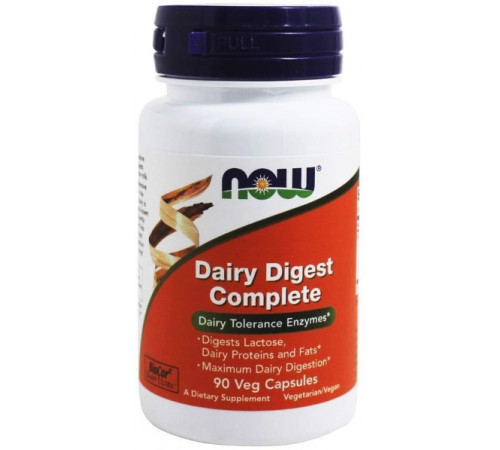 Молочные ферменты Now Foods Dairy Digest Complete 90 вег капсул