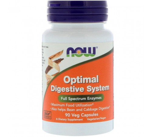 Ферменти для травлення Now Foods Optimal Digestive System 90 вег капсул