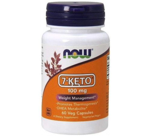 7 кето Дегідроепіандростерон Now Foods 7-Keto 100 мг 60 капсул