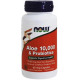 Алое вера 10000 і пробіотики Now Foods Aloe & Probiotics 60 вег капс
