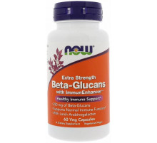 Бета-глюкани Now Foods Beta-Glucans 250 мг 60 вег капсул