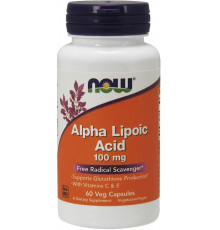 Альфа-ліпоєва кислота Now Foods Alpha Lipoic Acid 100 мг 60 капc