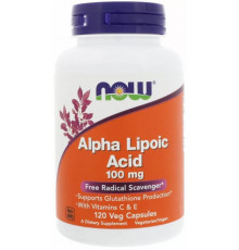 Альфа-ліпоєва кислота Now Foods Alpha Lipoic Acid 100 мг 120 вег капсул