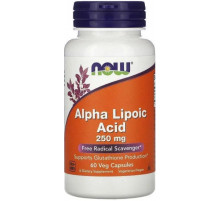 Альфа-ліпоєва кислота Now Foods  Alpha Lipoic Acid 250 мг 60 капс