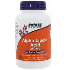Альфа-ліпоєва кислота Now Foods Alpha Lipoic Acid 250 мг 120 вег капсул
