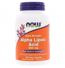 Альфа-ліпоєва кислота Now Foods Alpha Lipoic Acid 120 вег капс