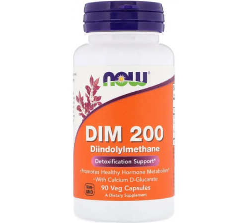 Диіндолілметан Now Foods DIM-200 90 вег капс