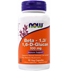 Бета глюкан Now Foods Beta-1,3/1,6-D-Glucan 100 мг 90 вег капсул